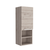 12" Light Gray Wood Freestanding Single Door Bathroom Vanity And Medicine Cabinet