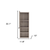 12" Light Gray Wood Freestanding Single Door Bathroom Vanity And Medicine Cabinet