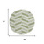 8' Fern Green And Green Round Geometric Washable Indoor Outdoor Area Rug