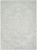 4' X 6' Gray Floral Power Loom Worn Faded Area Rug