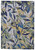 10' X 13' Green Blue and Ivory Floral Power Loom Worn Faded Area Rug