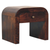 16" Walnut Solid Wood Round One Drawer Nightstand