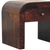 16" Walnut Solid Wood Round One Drawer Nightstand