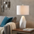 26" Clear Novelty Table Lamp With Drum Shade
