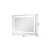 27" Silver Lighted Frameless Bathroom Vanity Mirror