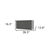39" White Wood Wall mounted Accent Cabinet
