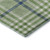 5' X 8' Green Ivory And Blue Plaid Washable Area Rug With UV Protection
