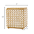 Tejido Gold Cristal Square Tissue Box Holder
