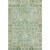 9' X 12' Artichoke Green And Ivory Oriental Washable Area Rug With UV Protection