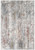 2' X 4' Gray Ivory And Red Abstract Area Rug