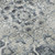 9' X 12' Blue Ivory And Gray Floral Medallion Distressed Washable Area Rug With UV Protection