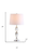 27" Silver Novelty Bedside Lamp With Drum Shade