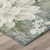 8' Sage And Green Round Floral Washable Indoor Outdoor Area Rug