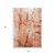 8' Orange Brown And White Abstract Washable Round Rug With UV Protection
