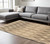 8' X 10' Beige And Ivory Wool Abstract Hand Tufted Area Rug