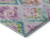 10' X 14' Lavender Teal And Orange Geometric Washable Area Rug With UV Protection