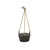 Brown Wood 700 Ounce Round Distressed Hanging Planter