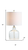 19" Silver Novelty Table Lamp With Drum Shade