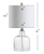 19" Silver Novelty Table Lamp With Drum Shade
