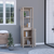 16" Light Gray Wood Freestanding Single Door Bathroom Vanity