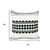 20" Black And Ivory Geometric Cotton Blend Throw Pillow Cover