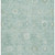 10' X 14' Teal And Ivory Damask Washable Area Rug With UV Protection