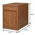 18" Brown Solid Wood Bathroom Storage Furniture Set