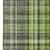 9' X 12' Green Gray And Ivory Plaid Washable Area Rug With UV Protection