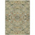 5' X 8' Sage And Olive Green Floral Medallion Washable Indoor Outdoor Area Rug
