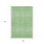9' X 12' Artichoke Green Gold And Ivory Tribal Washable Area Rug With UV Protection