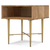 22" Natural Metal Square End Table