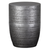 20" Silver Metal Round End Table