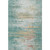 10' X 14' Teal And Beige Abstract Washable Area Rug With UV Protection