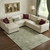 9' X 12' Sage And Beige Oriental Washable Area Rug With UV Protection