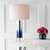 27" Clear Novelty Table Lamp With Drum Shade
