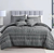 7 Piece Comforter Set Dark Grey Tribal Boho Minimal