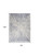 8' X 11' Cream Gray And Blue Abstract Non Skid Area Rug