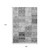 9' X 12' Gray And Ivory Patchwork Distressed Washable Area Rug With UV Protection