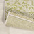 8' Cream And Green Medallion Indoor Outdoor Runner Rug