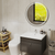 28" Silver Round Lighted Frameless Bathroom Vanity Mirror