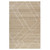 5' X 8' Ivory And Beige Jute Abstract Hand Woven Area Rug