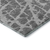 3' X 5' Charcoal And Ivory Abstract Washable Area Rug With UV Protection