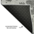3' X 5' Charcoal And Ivory Abstract Washable Area Rug With UV Protection