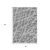 3' X 5' Charcoal And Ivory Abstract Washable Area Rug With UV Protection