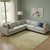 10' X 14' Wheat And Gold Striped Washable Area Rug With UV Protection