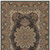 5' X 8' Dark Blue Black And Teal Medallion Area Rug With Fringe