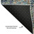 10' X 14' Green Blue And Beige Floral Washable Area Rug With UV Protection