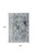8' X 11' Blue And Beige Tribal Washable Area Rug With UV Protection