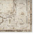 7' X 9' Ivory And Tan Floral Medallion Distressed Area Rug