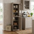 72" Beige Solid Wood Two Door Pantry Or Storage Closet